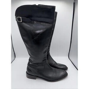 Vintage Carla Danelli Leather Knee High‎ Riding Boots, Size 40 US 9 NWOT